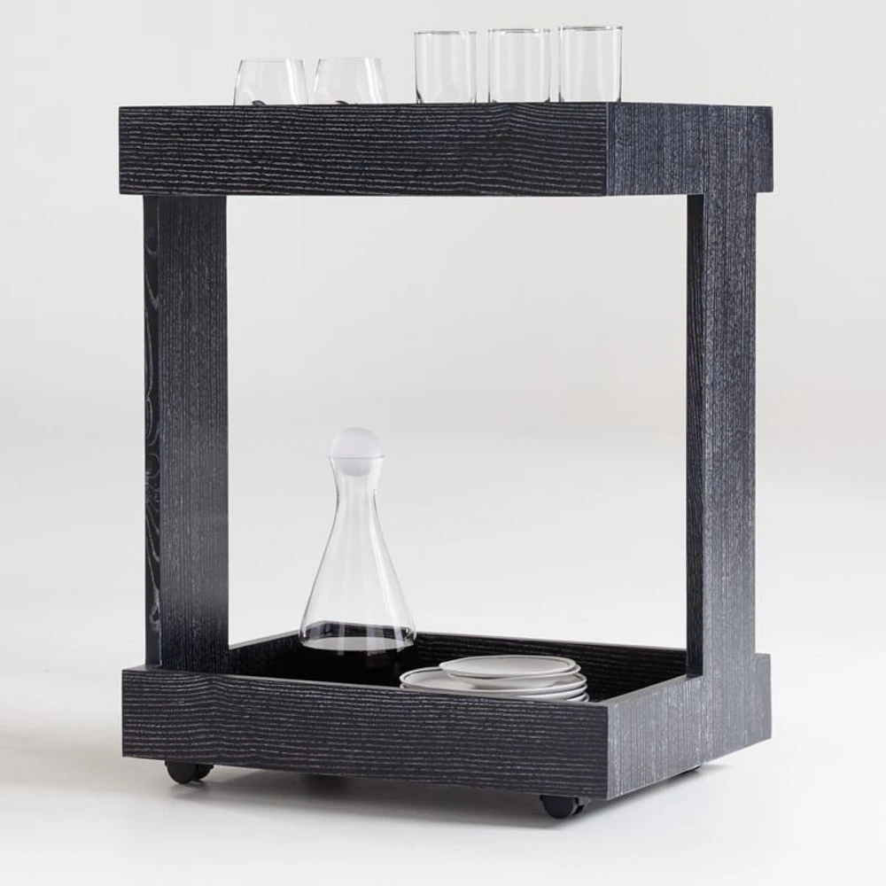Mondrian Black Bar Cart