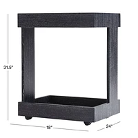 Mondrian Black Bar Cart