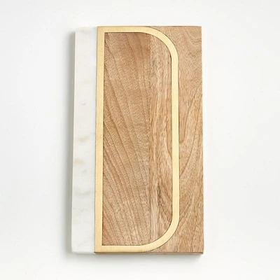 "D" Monogrammed Serving Board