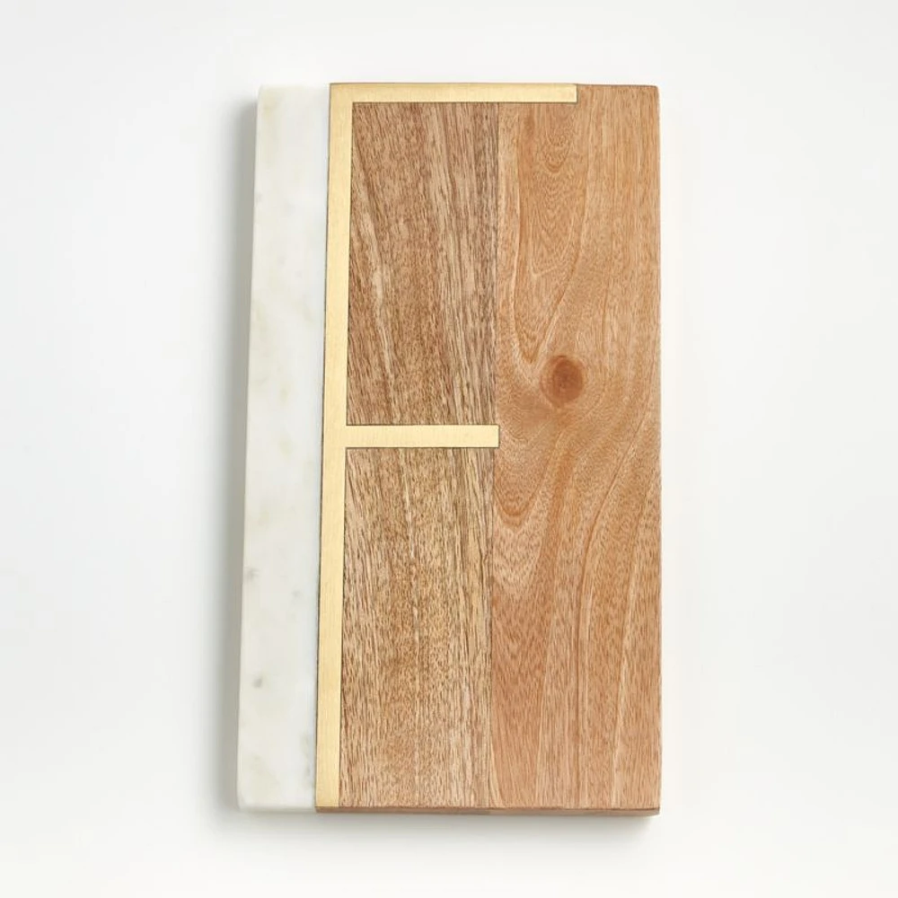 "F" Monogrammed Serving Board