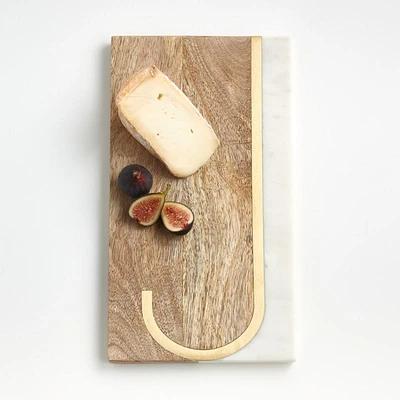 "J" Monogrammed Serving Board