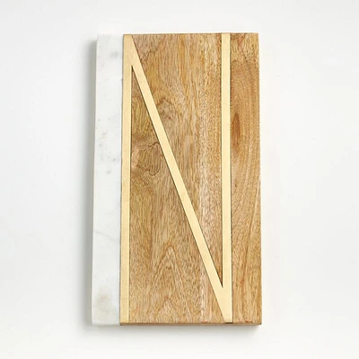 "N" Monogrammed Serving Board