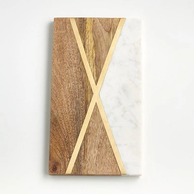 "X" Monogrammed Serving Board