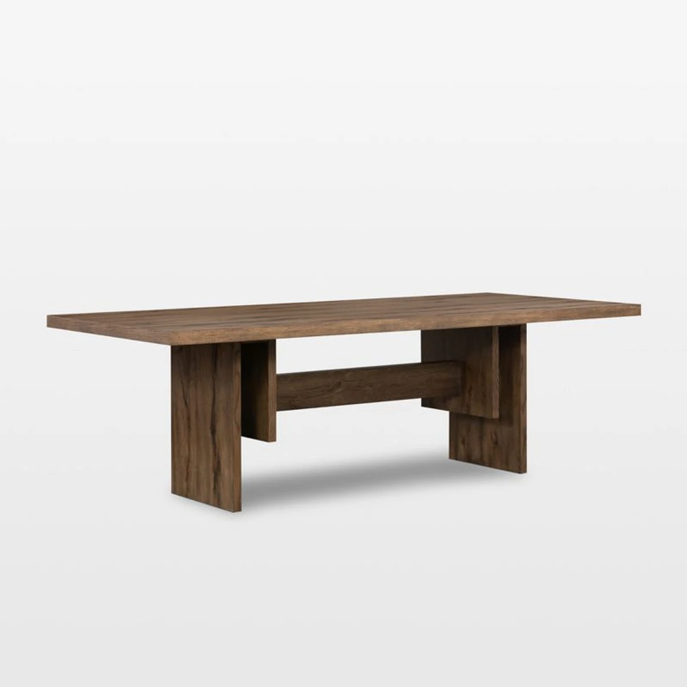 Monroe 94" Oak Wood Dining Table