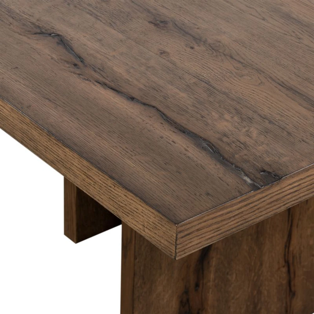 Monroe 94" Oak Wood Dining Table