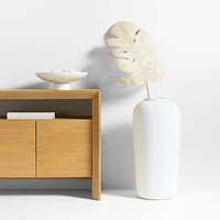 Faux Monstera Rattan Leaf