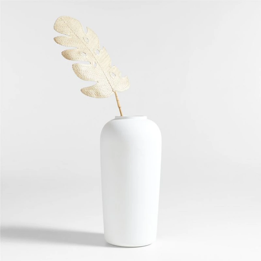 Faux Monstera Rattan Leaf