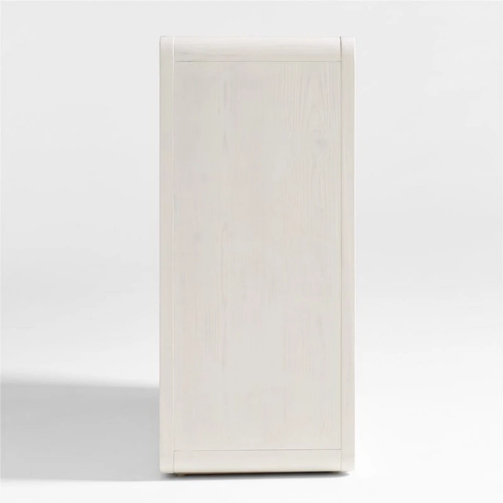 Montauk White Wood 2-Shelf Bookcase by Leanne Ford