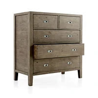 Morris Ash Grey 5-Drawer Chest
