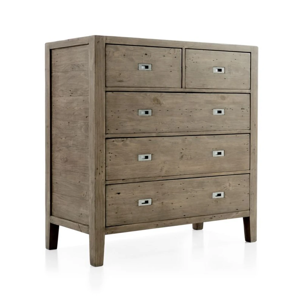 Morris Ash Grey 5-Drawer Chest