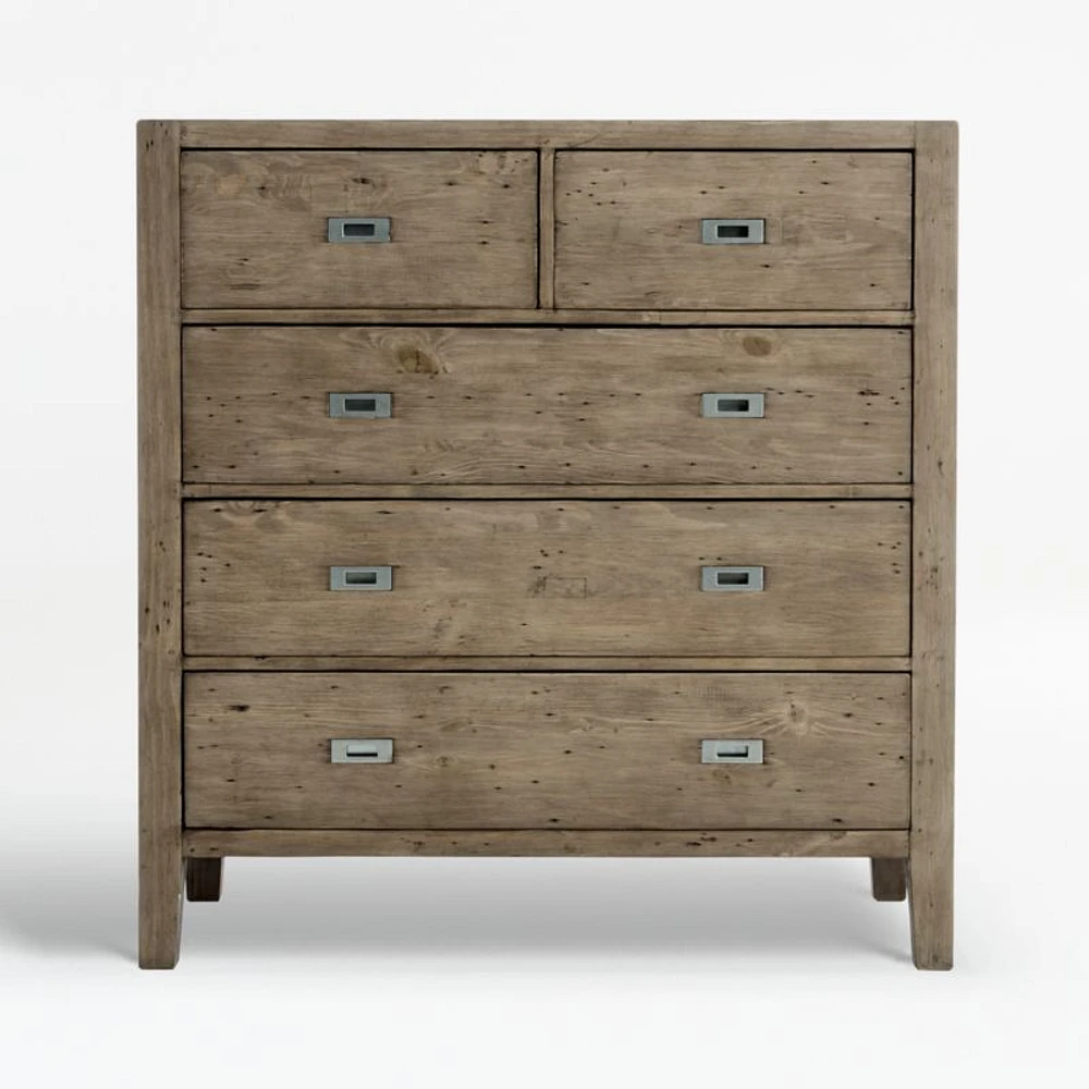 Morris Ash Grey 5-Drawer Chest