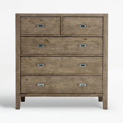 Morris Ash Grey 5-Drawer Chest