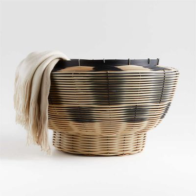 Mo's Crib Woven Black Basket