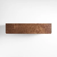 Mota 80" Dark Burl Wood Storage Media Console