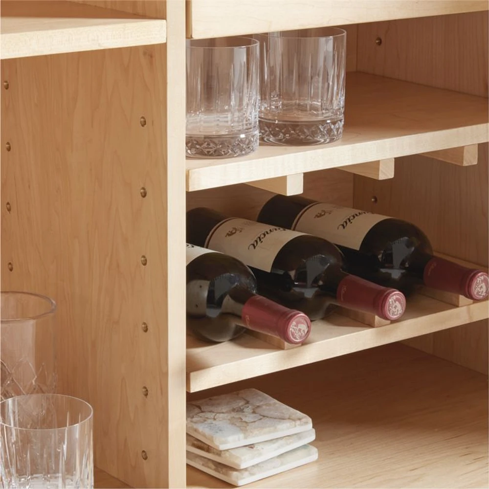 Mota Natural Burl Wood Bar Cabinet