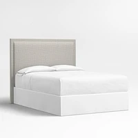 Meraux 56" Mist Grey Upholstered King Headboard