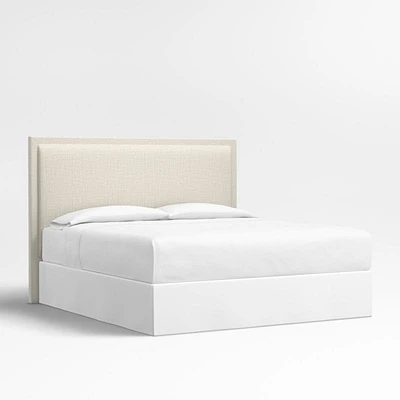 Meraux 56" Natural Beige Upholstered King Headboard