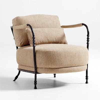 Muirfield Sculptural Metal Accent Chair by Jake Arnold