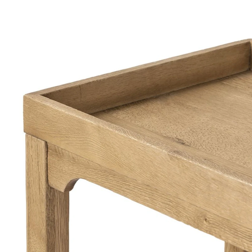 Myakka Natural Oak Wood Bar Cart