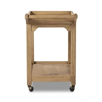 Myakka Natural Oak Wood Bar Cart