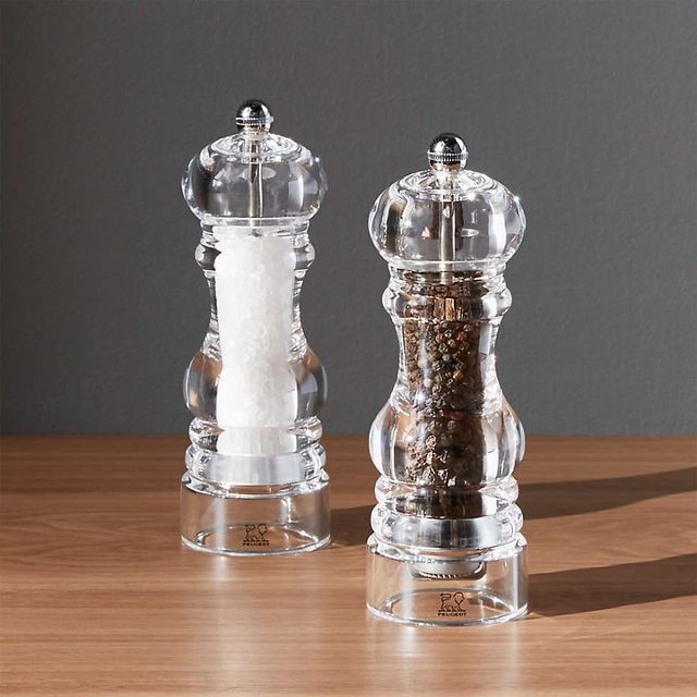 Peugeot 7 Nancy Acrylic Salt & Pepper Mill Set