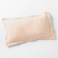 New Natural Hemp Elegant Pink King Bed Pillow Sham