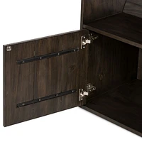 Natasha Dark Chocolate Pine Wood Bookcase with Ladder Set