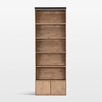 Natasha Solid Pine Wood Bookcase with Shelves