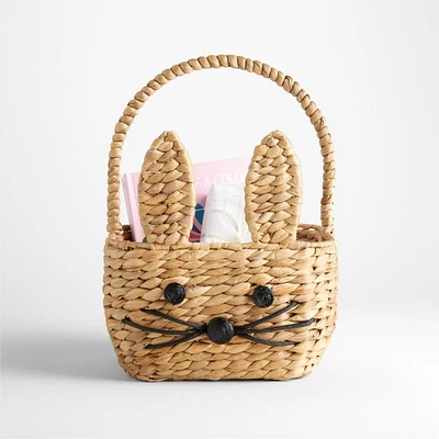 Natural Woven Bunny Kids Easter Basket