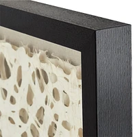 "Natural Circles" Framed Hand-Crafted Paper Wall Art 31.5"x1.8"