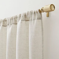 Linen Sheer 52"x84" Natural Curtain Panel