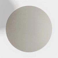 Nero 48" Round Concrete Dining Table with White Base