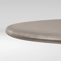 Nero 36" Round Concrete Dining Table with Matte Black Base