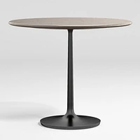 Nero 36" Round Concrete Dining Table with Matte Black Base