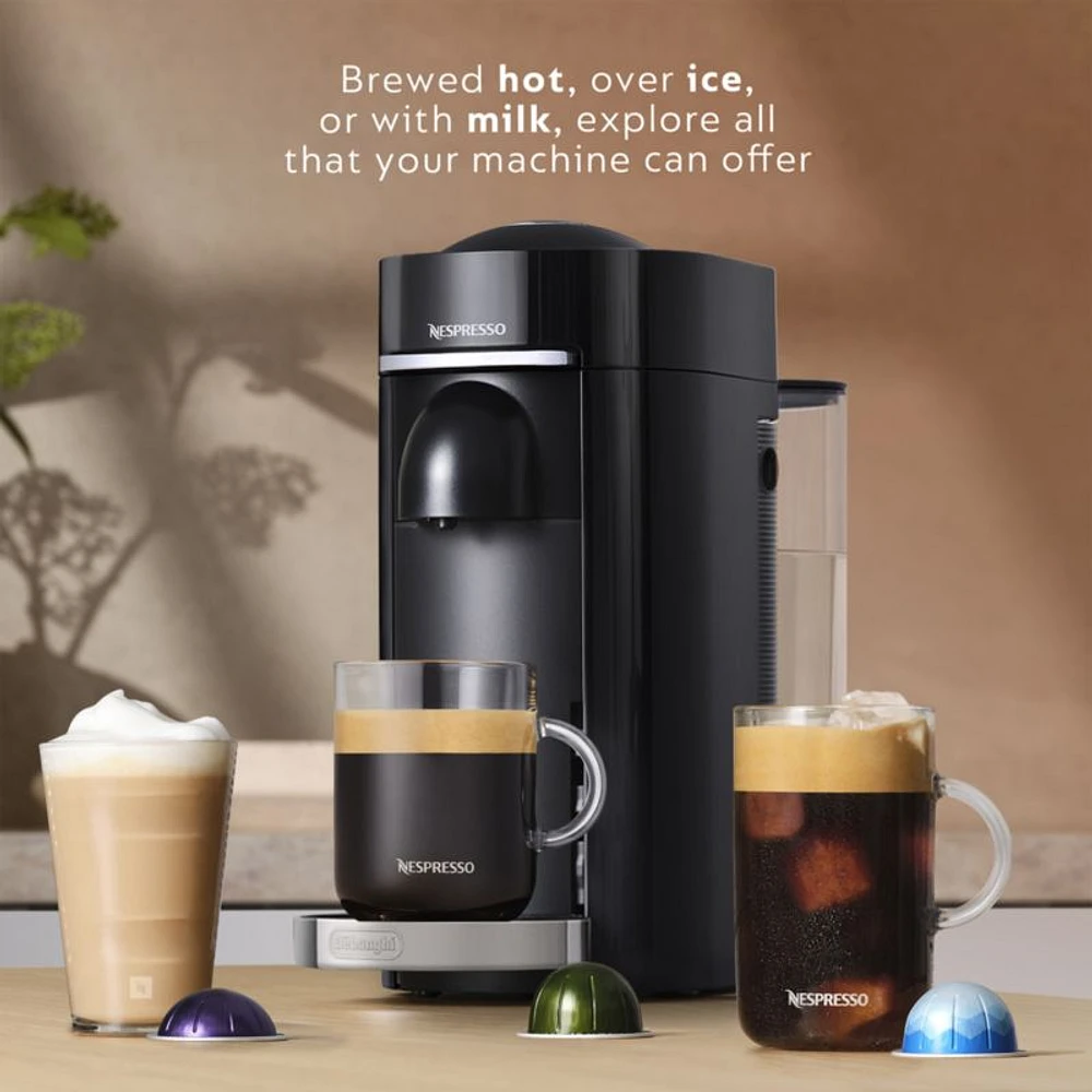 Nespresso ® by De'Longhi ® VertuoPlus Deluxe Espresso Machine with Aeroccino Frother