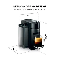 Nespresso ® by De'Longhi ® Vertuo Evoluo Deluxe Espresso Machine with Aeroccino Frother