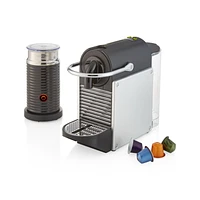 Nespresso ® by De'Longhi ® Aluminum Pixie Espresso Machine with Aeroccino Frother