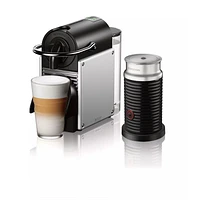 Nespresso ® by De'Longhi ® Aluminum Pixie Espresso Machine with Aeroccino Frother