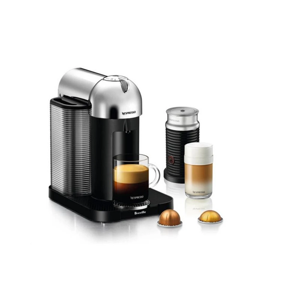 Nespresso ® by Breville ® Vertuo Coffee and Espresso Machine with Aeroccino Frother in Chrome