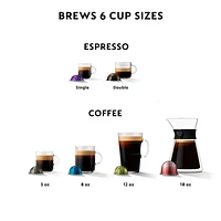 Nespresso ® Black Vertuo Lattissima Espresso Machine by De'Longhi ®