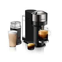 Nespresso ® by Breville ® Vertuo Next Dark Chrome Coffee and Espresso Machine with Aeroccino Frother