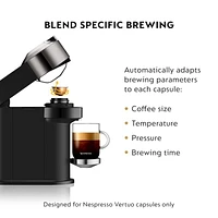 Nespresso ® by Breville ® Vertuo Next Dark Chrome Coffee and Espresso Machine with Aeroccino Frother