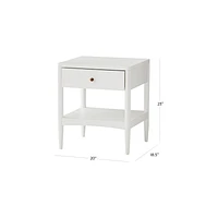 Hampshire Cozy Grey Wood Kids Nightstand with Drawer