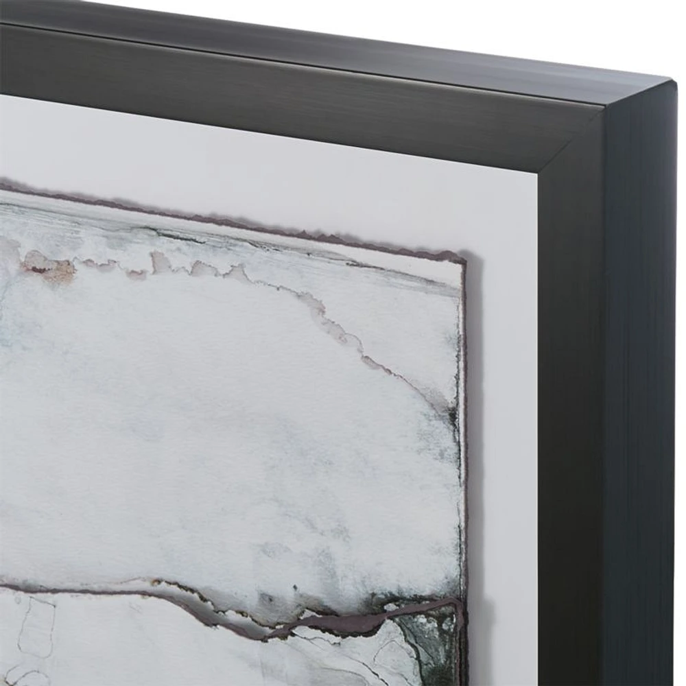 "Nimbus Dimensional" Framed Paper Abstract Wall Art Print 32.75"x42.75" by Norman Wyatt Jr.