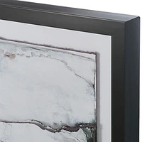 "Nimbus Dimensional" Framed Paper Abstract Wall Art Print 32.75"x42.75" by Norman Wyatt Jr.
