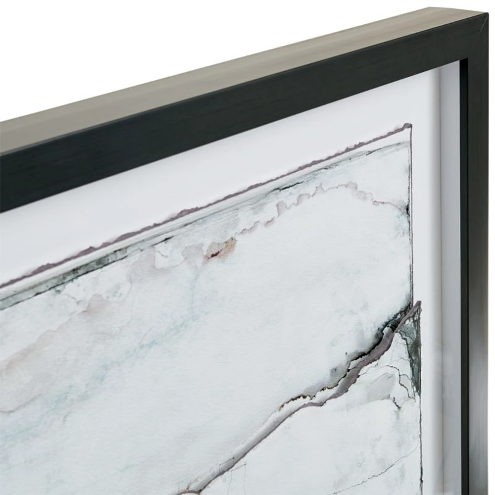 "Nimbus Dimensional" Framed Paper Abstract Wall Art Print 32.75"x42.75" by Norman Wyatt Jr.