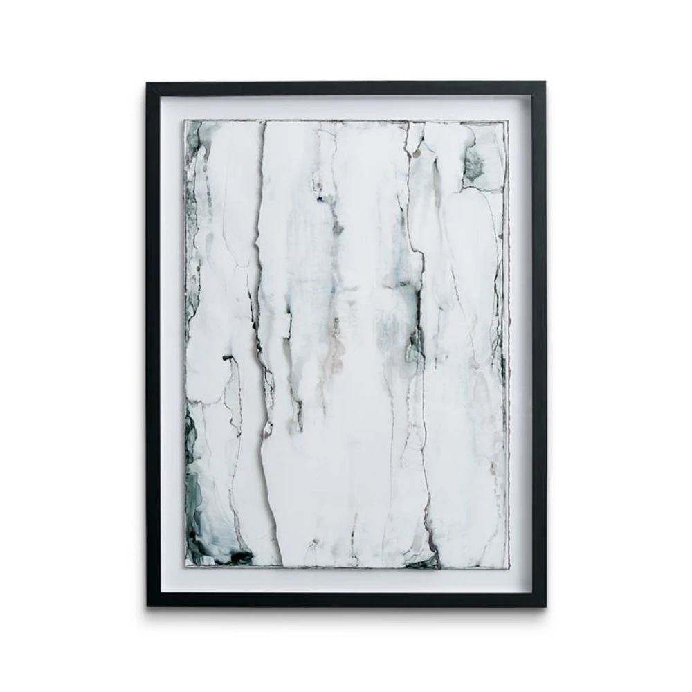 "Nimbus Dimensional" Framed Paper Abstract Wall Art Print 32.75"x42.75" by Norman Wyatt Jr.