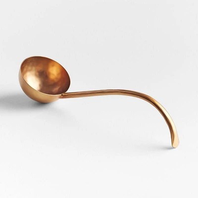 Nkwanta Hammered Brass Punch Bowl Ladle by Eric Adjepong