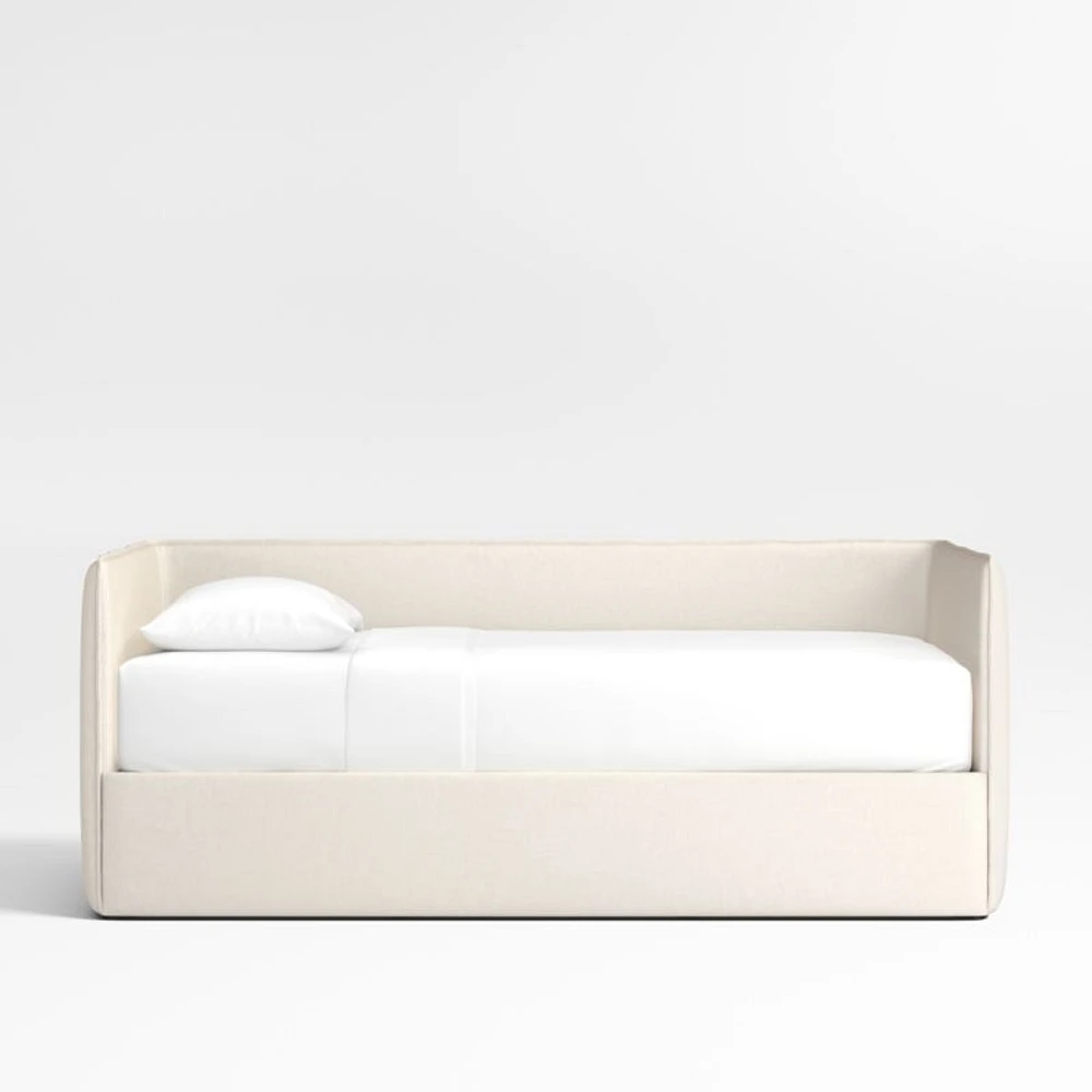 Noa Cream Kids Twin Daybed with Storage and Trundle Bed