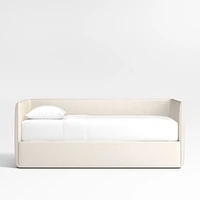 Noa Cream Kids Twin Daybed with Storage and Trundle Bed